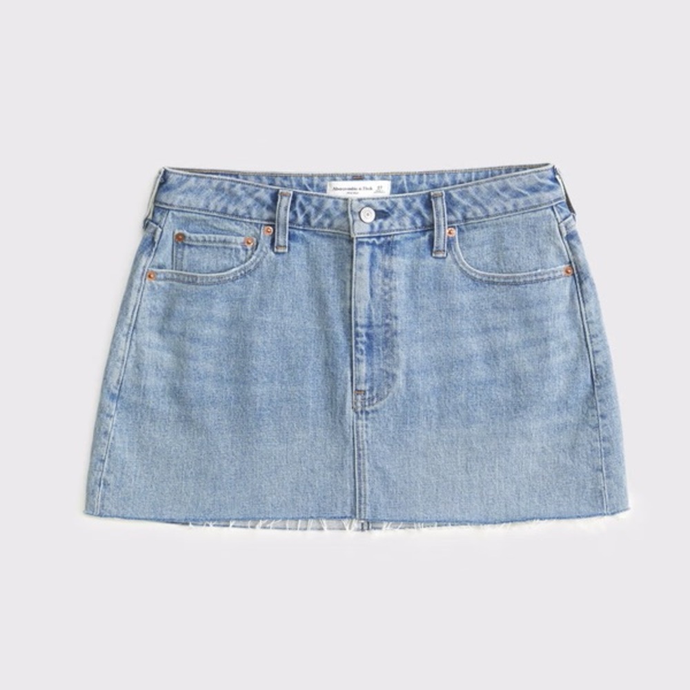 Abercrombie & Fitch Light Blue Denim Skirt